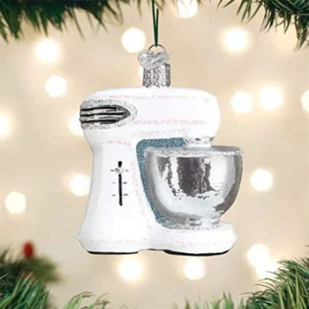 White Mixer Old World Christmas Ornament
